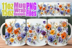 Spring Serenade Mug Wrap - Sublimation Elegance Product Image 1