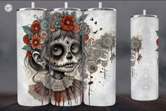 4 Zombie Doll Tumbler Wrap Sublimations, 20 oz Product Image 2