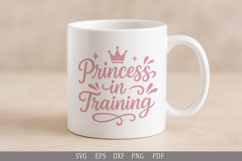 Princess in Training SVG Baby Girl Quote for Birthday Gifts Product Image 6