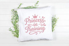 Princess in Training SVG Baby Girl Quote for Birthday Gifts Product Image 8