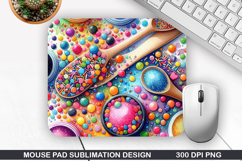 Mouse Pad Sublimation, Summer Mouse Pad PNG Design Product Image 1