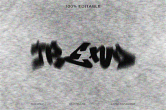 Spray Paint Grainy Graffiti Text Effect Template Product Image 1
