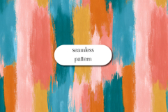 Bold Hand-Painted Brush Stroke Seamless Pattern Vibrant Product Image 1