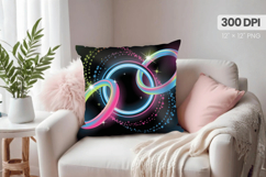 Happy New Year PNG Pillow, Festive New Year&#039;s Eve 2026 PNG Product Image 1