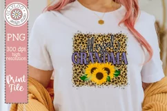 Blessed Grandma | Sunflower Leopard Sublimation Product Image 1