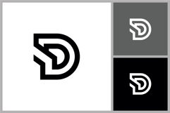 Geometric Letter D Logo Product Image 1
