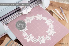 Snowflake Wreath - SVG EPS DXF PNG PDF JPG Product Image 2