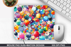Mouse Pad Sublimation, Summer Mouse Pad PNG Design Product Image 1