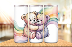 Valentine’s Day Teddy Bear Couple Tumbler Wrap PNG Big Bundl Product Image 2