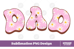 dad Png Retro Flowers Mother&#039;s Day Floral Mom Sublimation Product Image 1