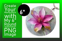 Floral Harmony: 3D Spring Round Designs PNG Product Image 1