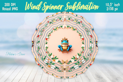 Cute frog princess windspinner wrap | 3d Summer Wind spinner Product Image 1