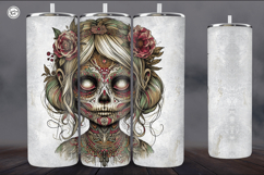 4 Zombie Doll Tumbler Wrap Sublimations, 20 oz Product Image 5