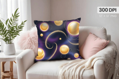 Happy New Year PNG Pillow, Festive New Year&#039;s Eve 2026 PNG Product Image 1