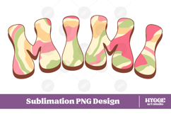 mimi Png Retro Retro Mother&#039;s Day Mom Sublimation Product Image 1