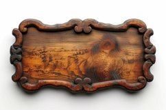 Vintage Wooden Nameplate Signboard Product Image 1