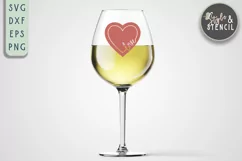 Valentine Love Heart SVG - PNG, DXF, EPS, SVG, Cut File Product Image 6