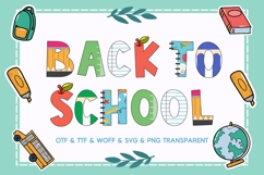 Back To School - Color Fonts Product Image 1