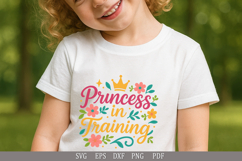 Princess in Training SVG Baby Girl Quote for Apparel, Gifts Product Image 4