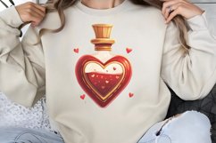 Cute Watercolor Valentines Day Clipart PNG Product Image 1