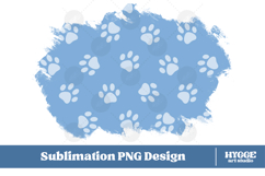 American 4th of July Cat Dog Paw Background Png Sublimation Product Image 1