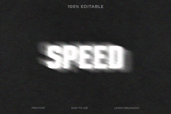 Fast Motion Blur Text Effect Template Product Image 1