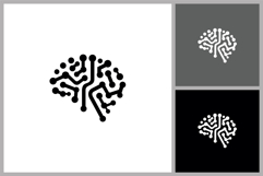 Digital Circuit Brain AI Icon Product Image 1