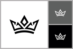 Minimalist Line Art Crown Icon for Premium Brand Identity Product Image 1