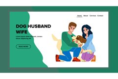 dog husband wife vector Product Image 1