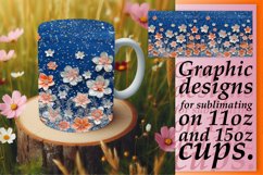 Blossom Leopard Glitter Mug Sublimation Product Image 1