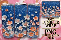 Glamorous Leopard Pattern Tumbler Wrap: Sublimation - 20oz Product Image 1