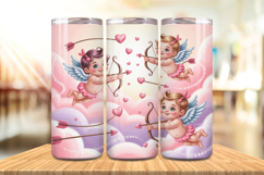 Valentine’s Day Cupid &amp; Arrows Tumbler Wrap PNG Big Bundle Product Image 5