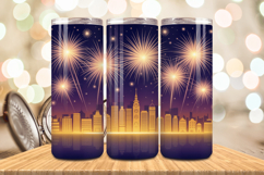 Festive Happy New Year Tumbler Wrap 2026: 20oz Skinny Tumble Product Image 1
