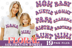 Family Mama Dad Sublimation Bundle Mother&#039;s Father&#039;s Day Set Product Image 1