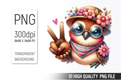 Cute Chicken, Animal Sublimation Clipart PNG Product Image 1