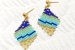Beaded Earrings Pattern Ocean Diamond Brick Stitch Product Image 2