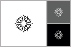 Decorative Floral Sun Ornament Product Image 1