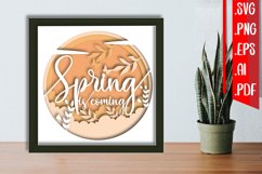 Spring layered papercut 2 - svg eps ai png pdf Product Image 1