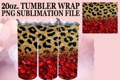 Sparkly Leopard &amp; Blossom Burst Tumbler Patterns - 20oz Product Image 1