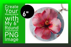 Whimsical Blooms: Sublimated Round Designs PNG Product Image 1