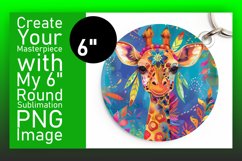 Springtime Giraffe Round Design Designs Product Image 1