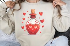 Cute Watercolor Valentines Day Clipart PNG Product Image 1