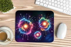 Happy New Year PNG Mouse Pad,Festive New Year's Eve 2026 PNG Product Image 1