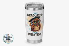 Sassy Graduation Funny Owl Sublimation Png Product Image 3