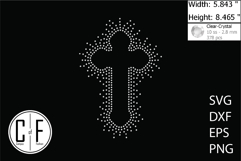 Cross Rhinestone Template Product Image 1