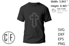 Cross Rhinestone Template Product Image 2