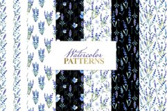 Watercolor lavender PNG JPG set Product Image 4