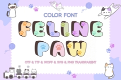 Feline Paw - Color Font Product Image 1