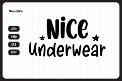 Funny Doormat Quotes SVG | Nice Underwear Product Image 3