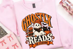 Ghostly Reads for Everyone PNG, Halloween Book Lover Product Image 3